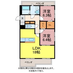 リヴァージュ菰口の物件間取画像